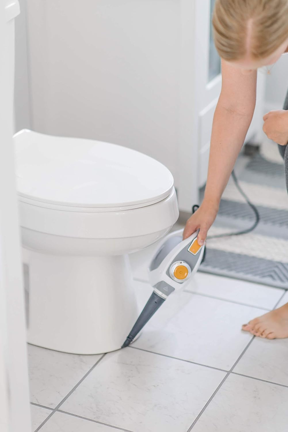 Handheld Steam Cleaner and Multipurpose Steamer White D738