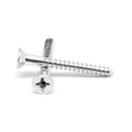#14 x 3 inch Wood Screw Phillips Flat Head Zinc Plated 250 Pk X451