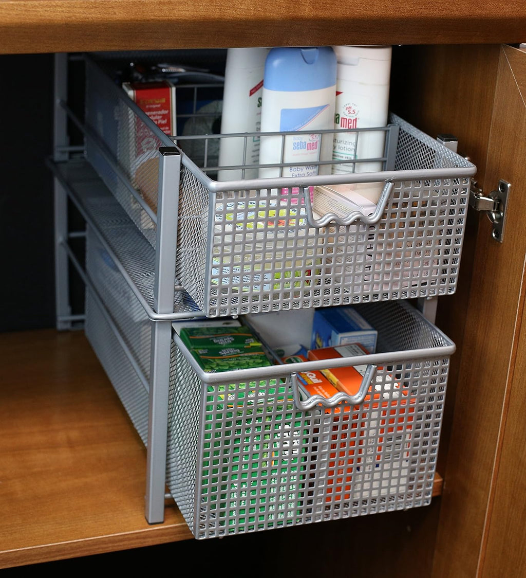 Mesh Cabinet Basket Organizer Q259