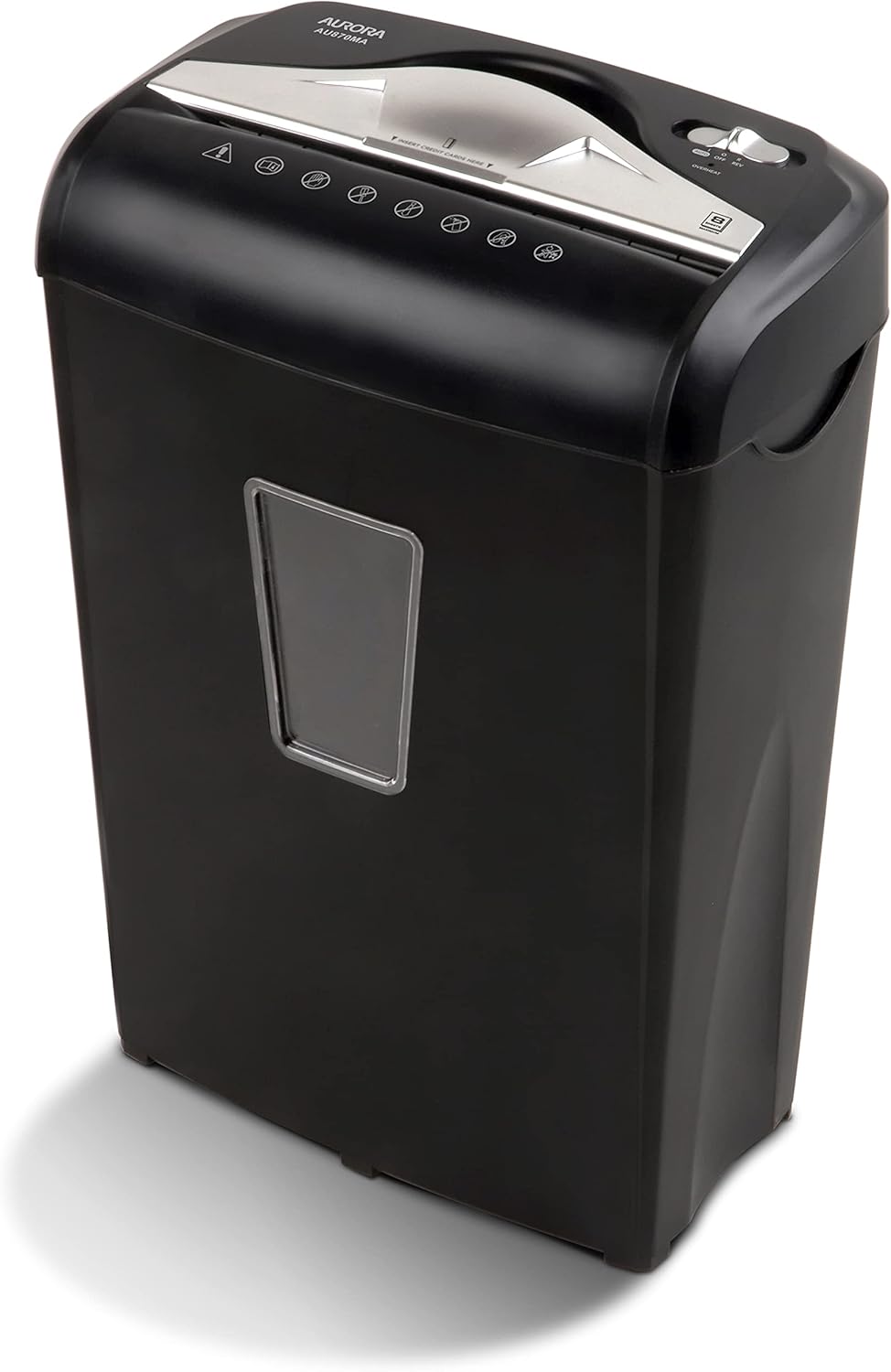 8-Sheet Micro-Cut Paper Credit Card Shredder Black F14963
