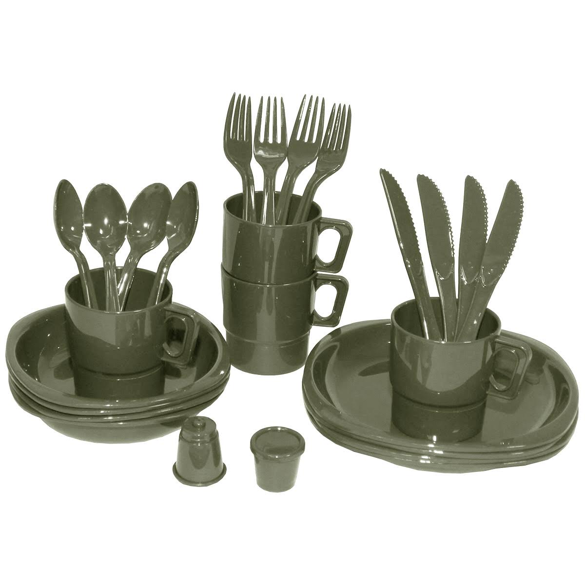 Camping Plastic Mess Kit 26 Pieces Y1465