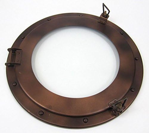 Iron Porthole Glass Window 15 Antique Finished R93152