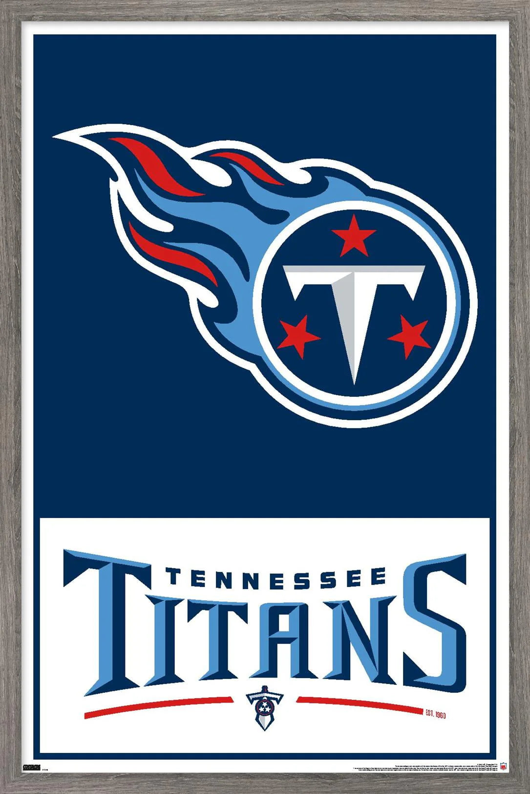 Tennessee Titans Wall Poster 22.375 x 34 E8626