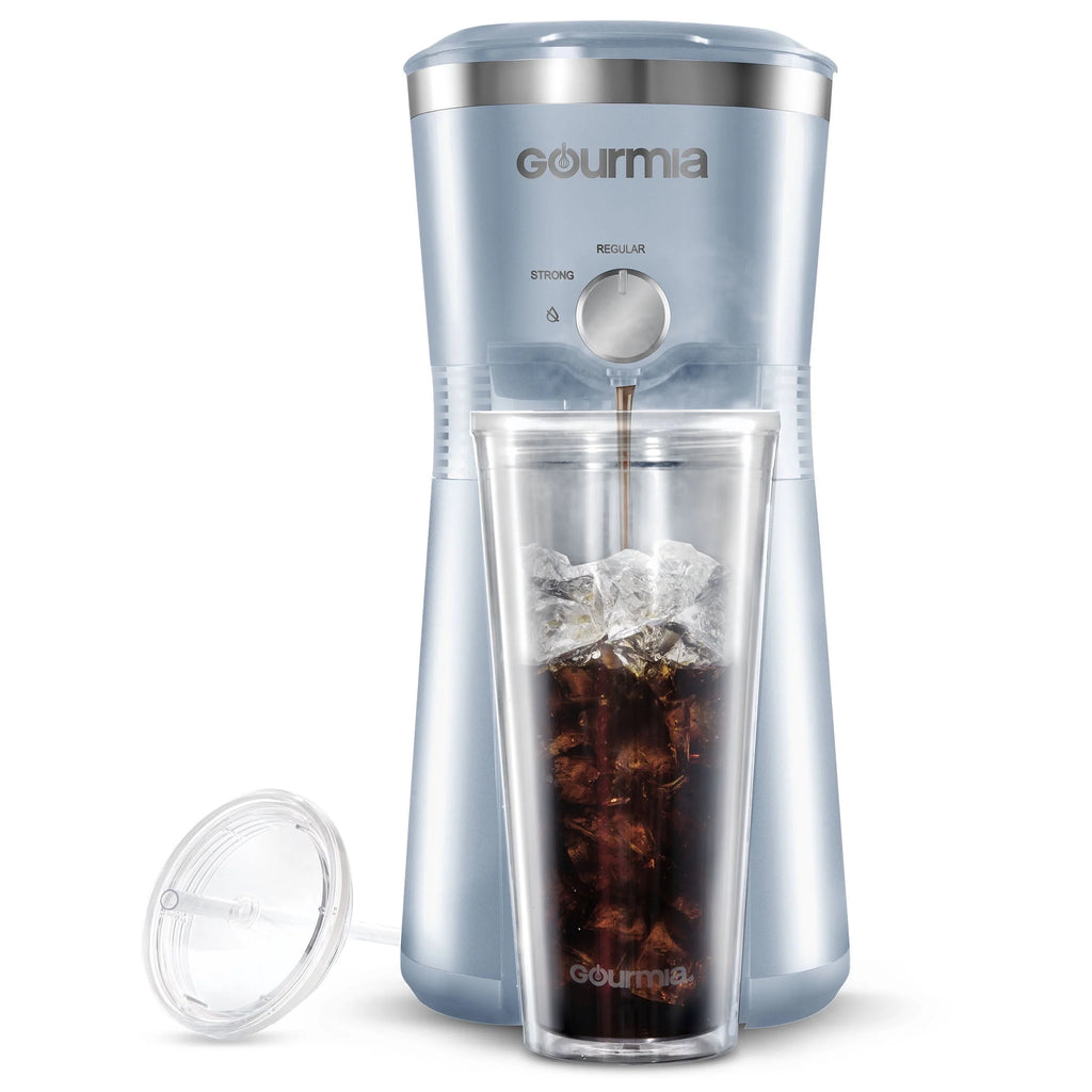 Red Iced Coffee Maker with 25 fl oz Tumbler O388