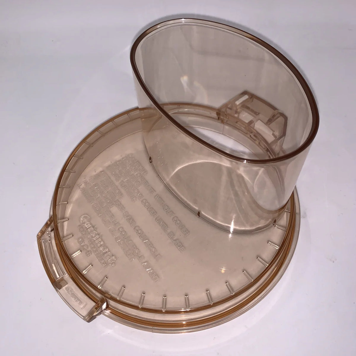 Cover w/ Large Feed Tube (Amber) A543