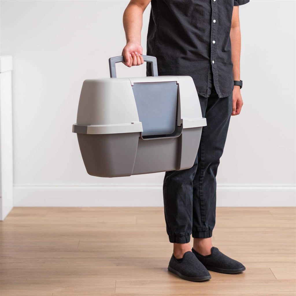 Hooded Cat Litter Box with Scoop V482837