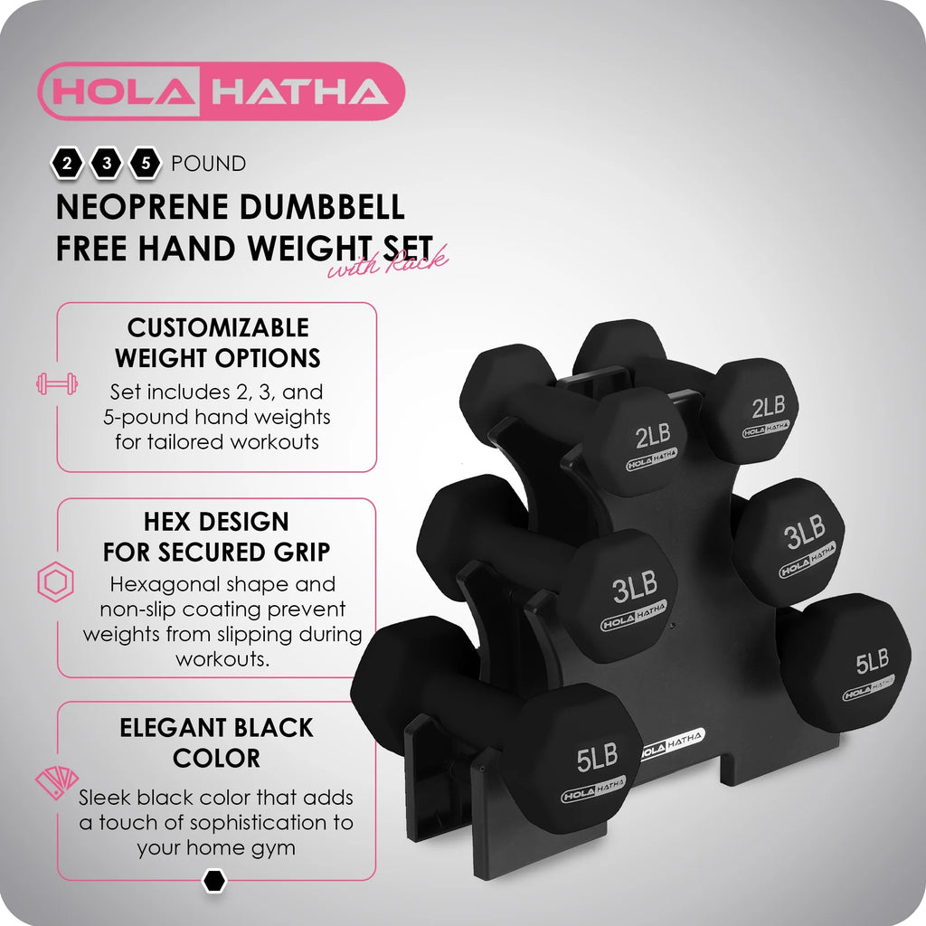 Neoprene Dumbbell Set with Rack K71505