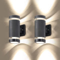 2 Pack Aluminum Waterproof LED Outdoor Wall Lights U473589