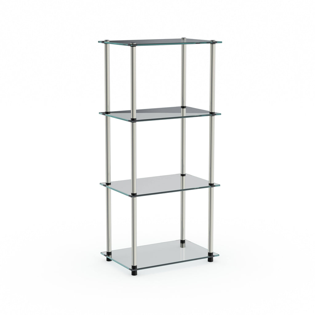 Glass 4-Tier Tower Shelf V427