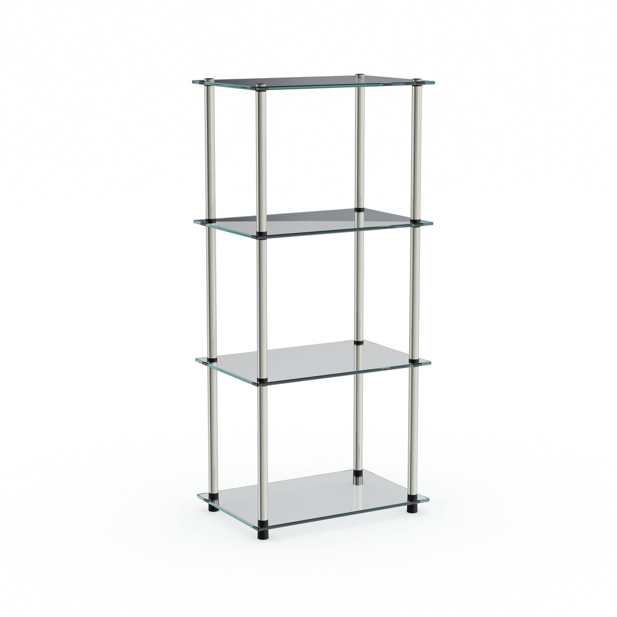 Glass 4-Tier Tower Shelf V427