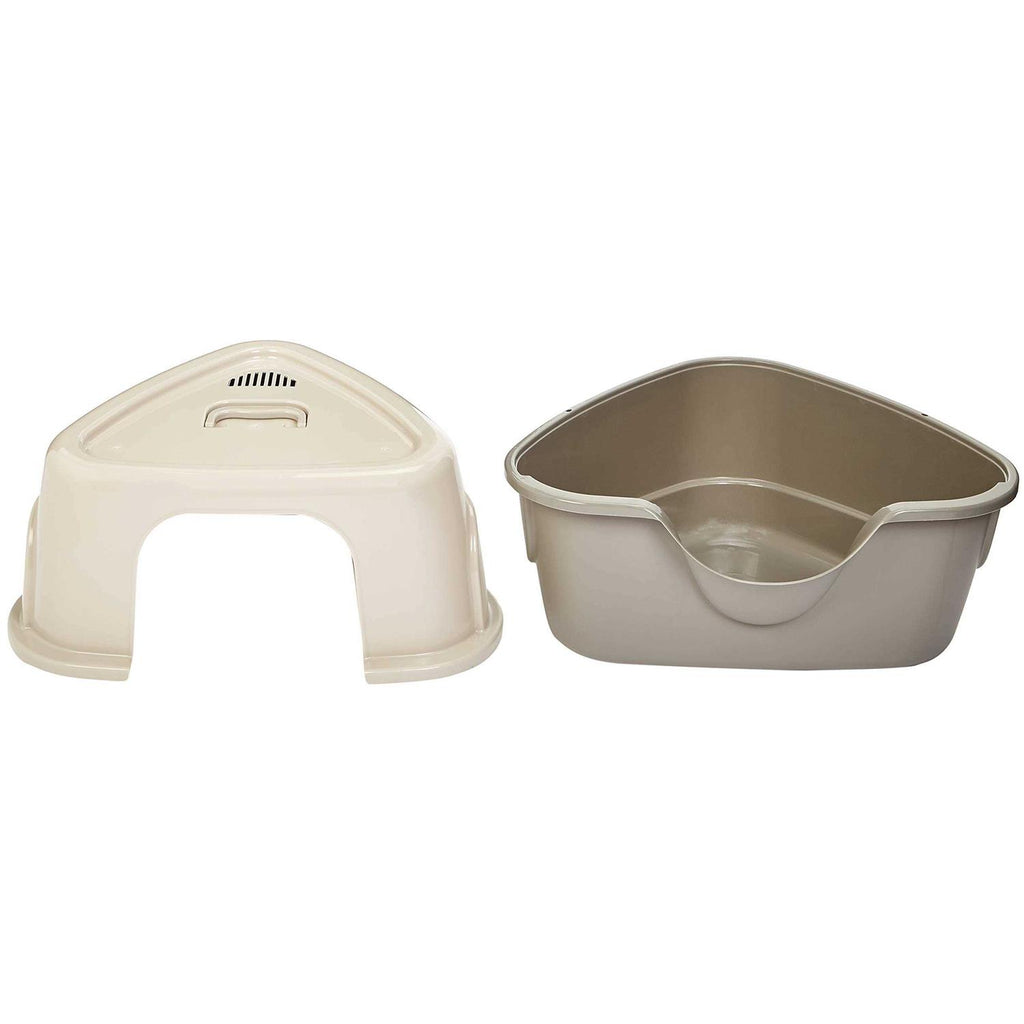 Hooded Corner Cat Litter Box H186239