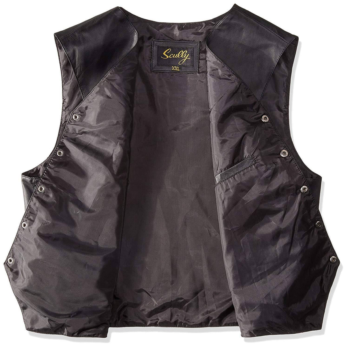 Brown Calf Suede Western Snap Vest U64764