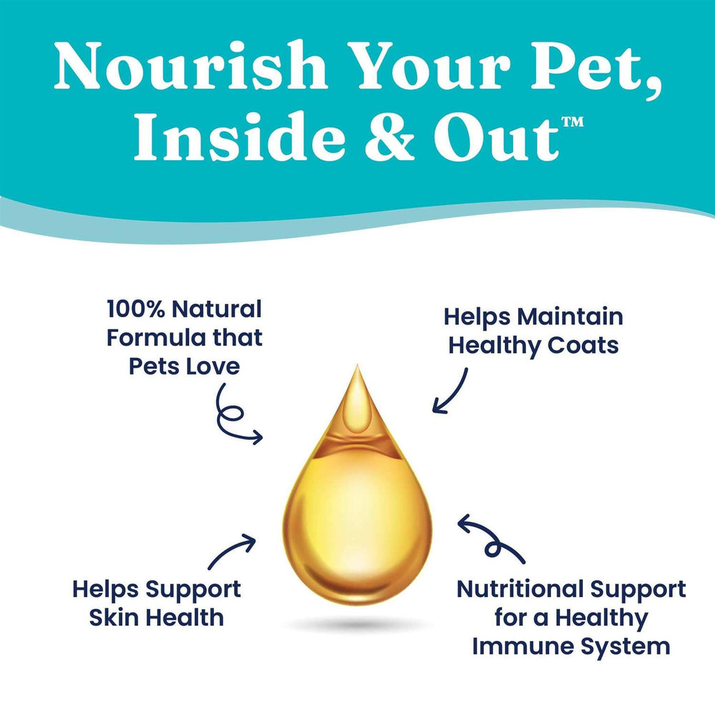 Solid Gold Fish Oil for Dogs & Cats Wild Alaskan Salmon Oil F9971