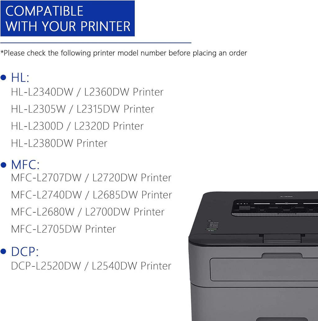 Compatible TN-660 TN660 Toner Cartridge Black 2 Pack H914037