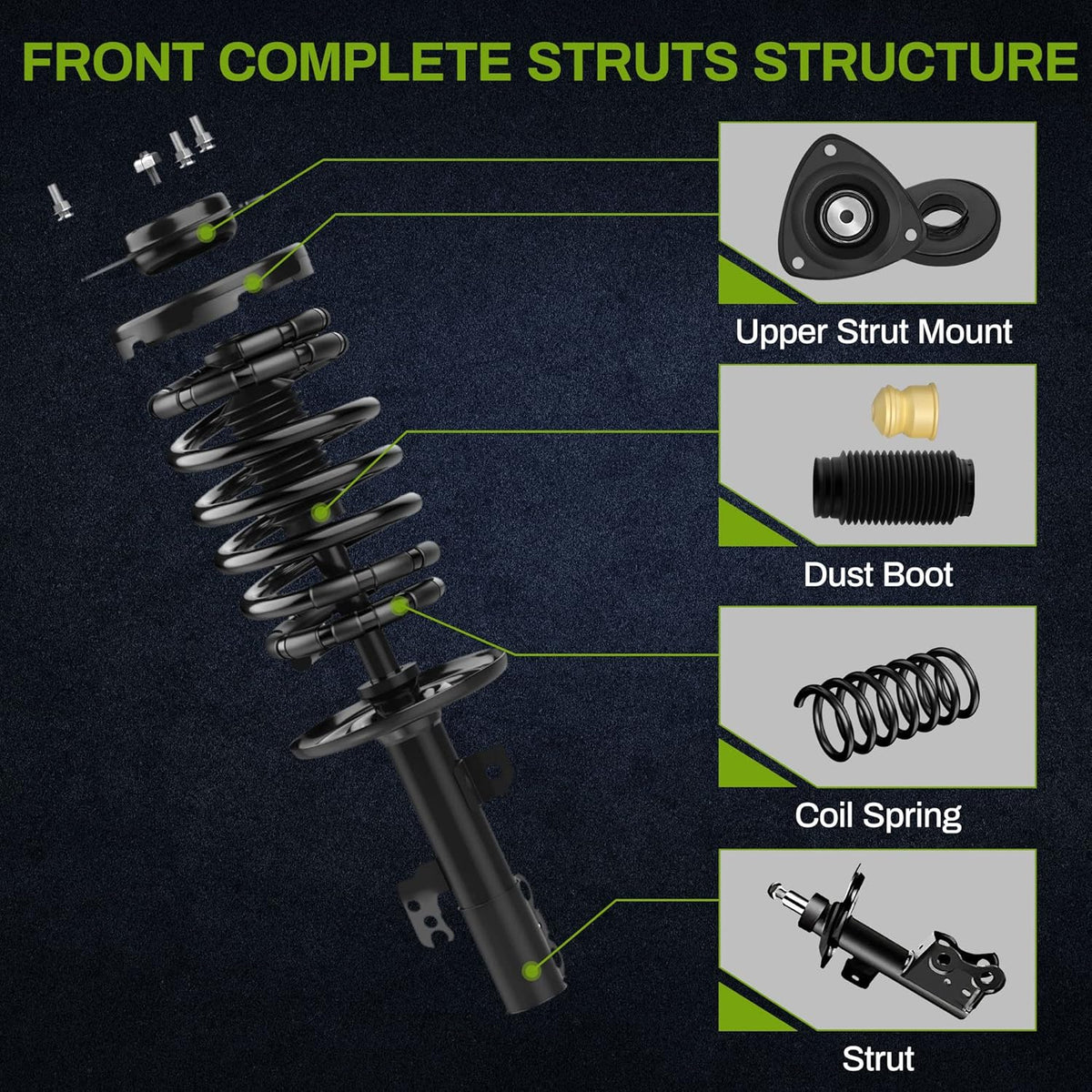 Front Pair Complete Quick Struts D4194