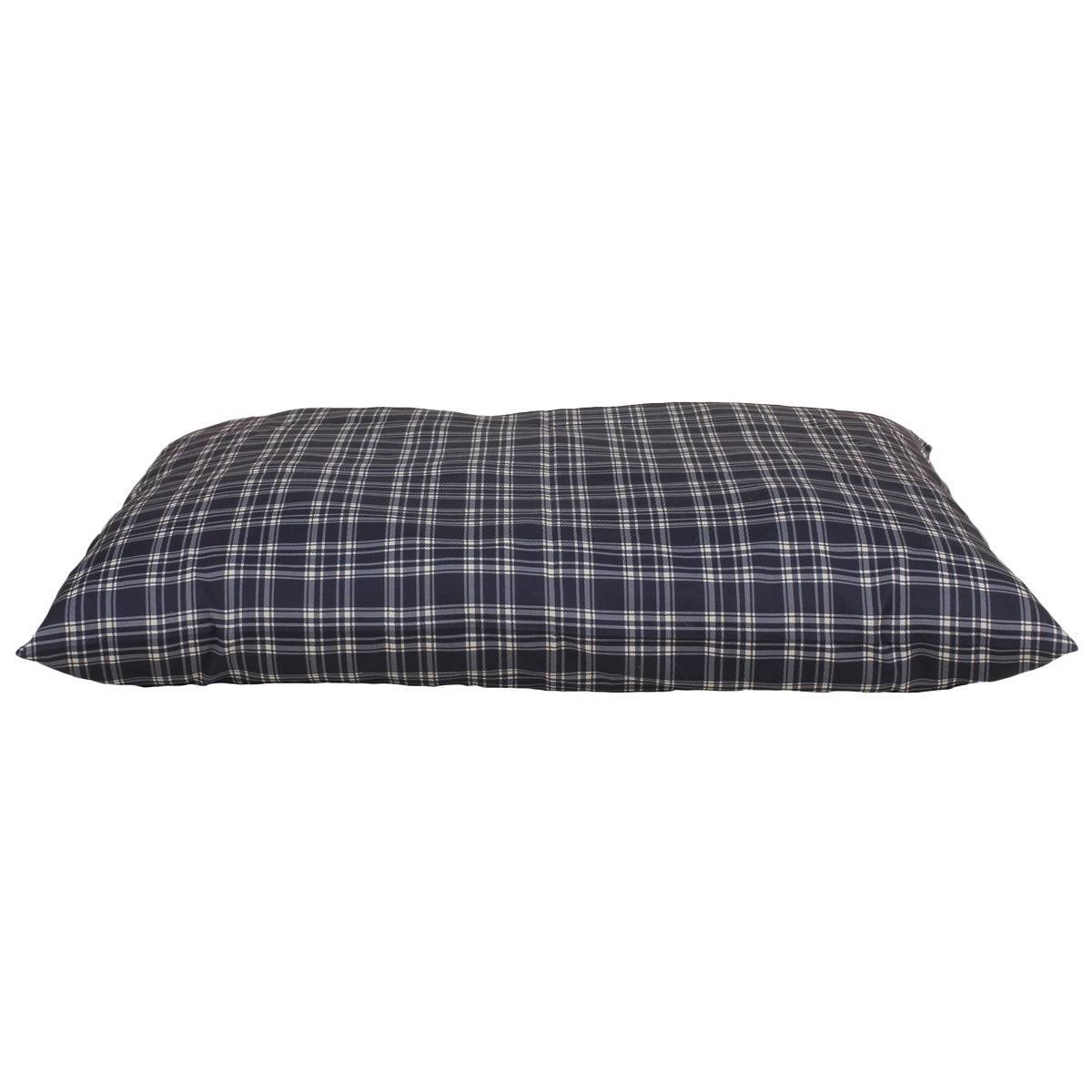 Large Blue Plaid Indoor/Outdoor Pet Bed H299310