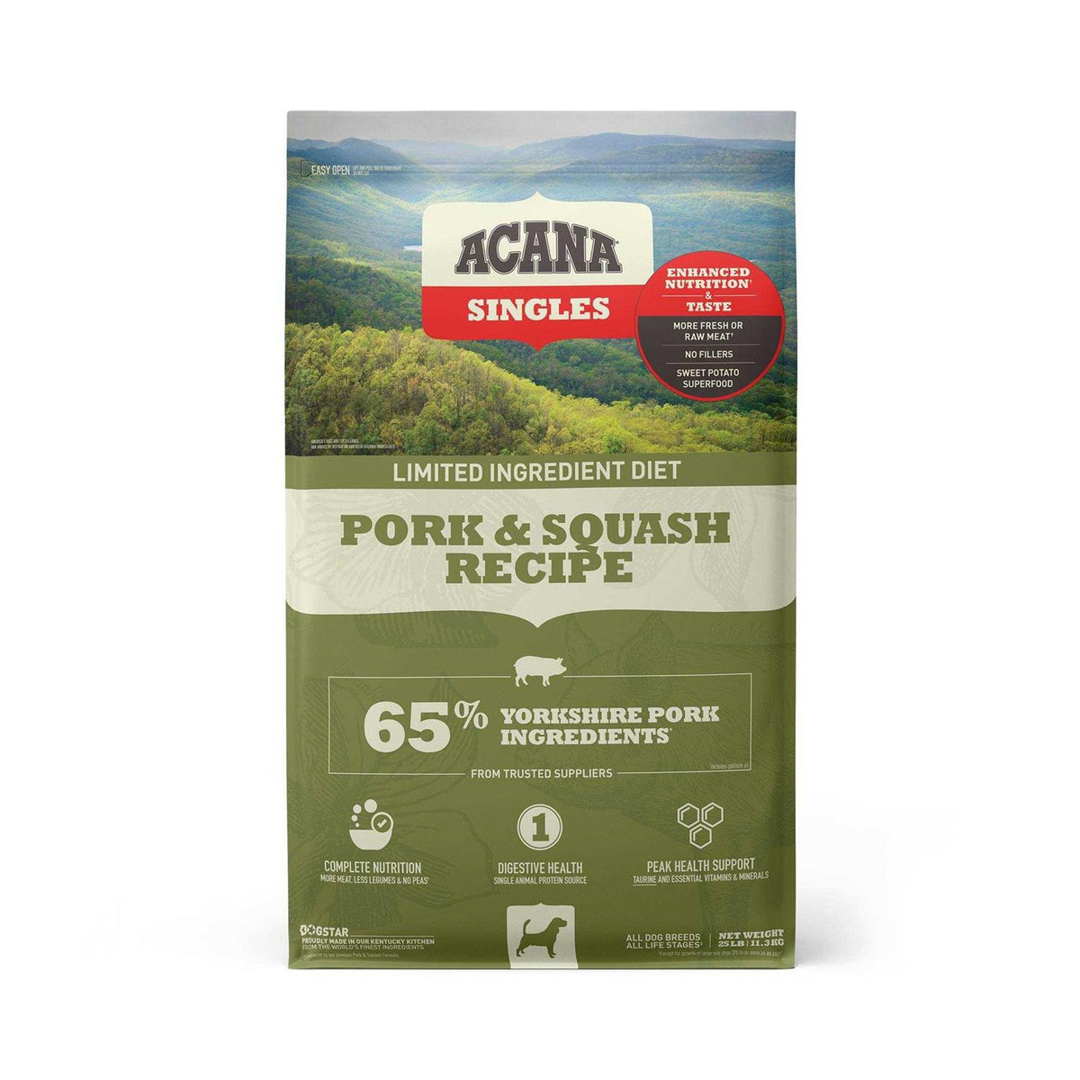 Grain-Free Pork & Squash Dry Dog Food, 22.5-lb bag Z393