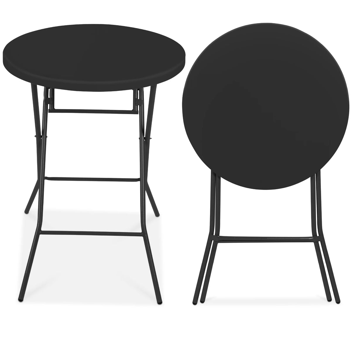 32in White Folding Bar Height Table V81222