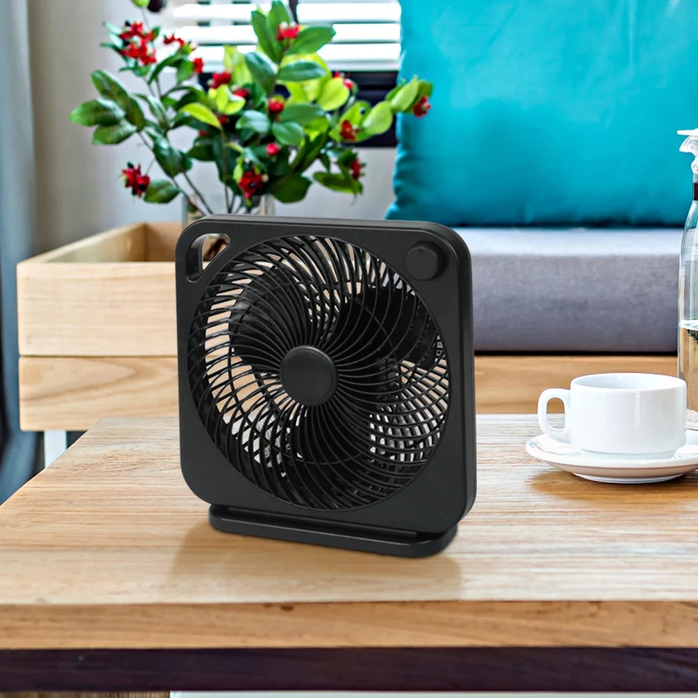 9 inch Box Fan, 3 Speeds, Black L27489