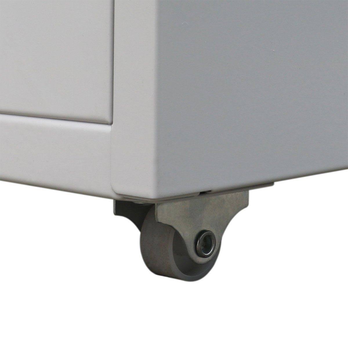 Metal Filing Cabinet with 5 Drawers Gray K77476