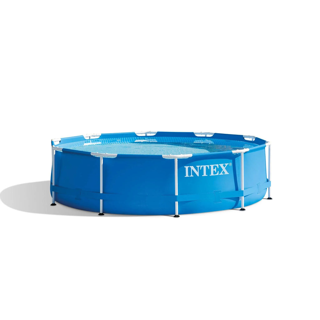 10ft x 30in Metal Frame Above Ground Swimming Pool Set with Filter Pump O456661