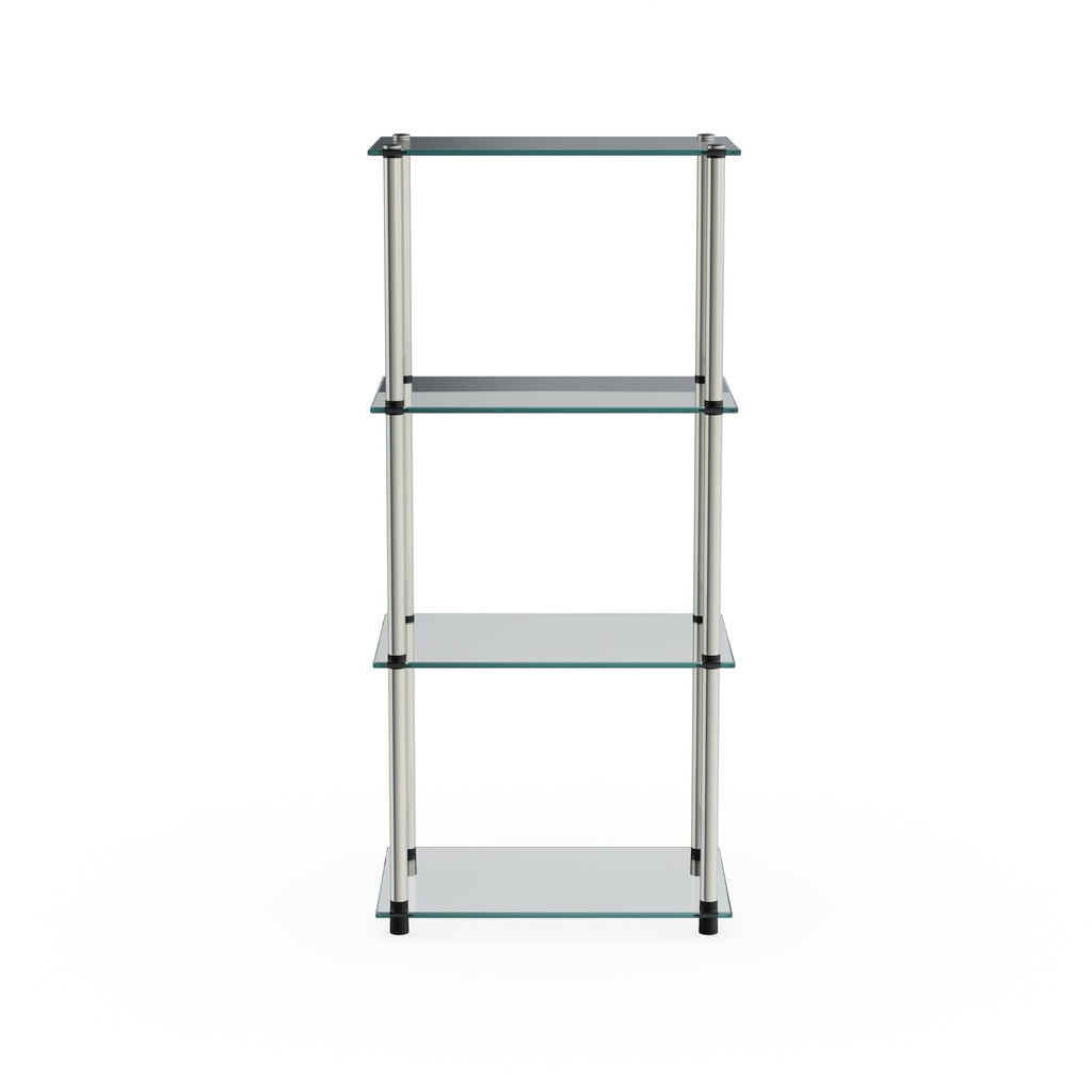 Glass 4-Tier Tower Shelf V427