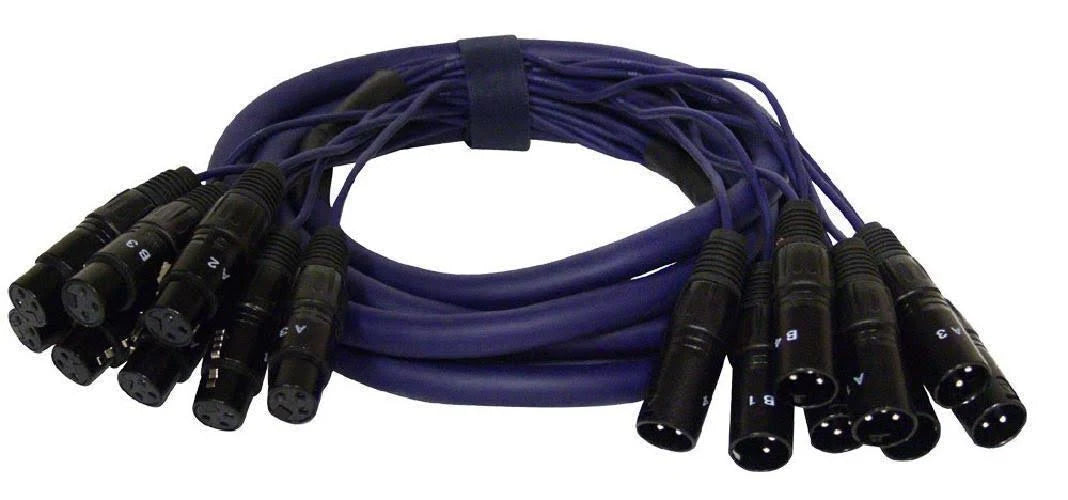 20 ft. 8 Channel XLR Male to XLR Female Snake Cable X66973