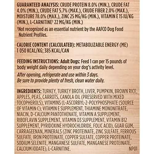 Real Turkey & Pumpkin Recipe Wet Dog Food S55439