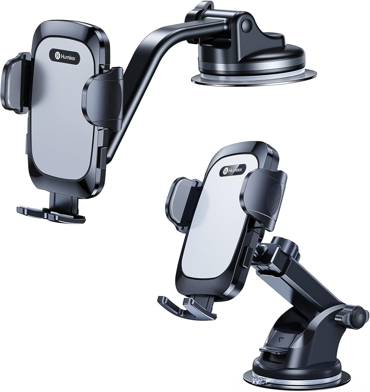 Grey Suction Cup Car Phone Holder Mount W8408