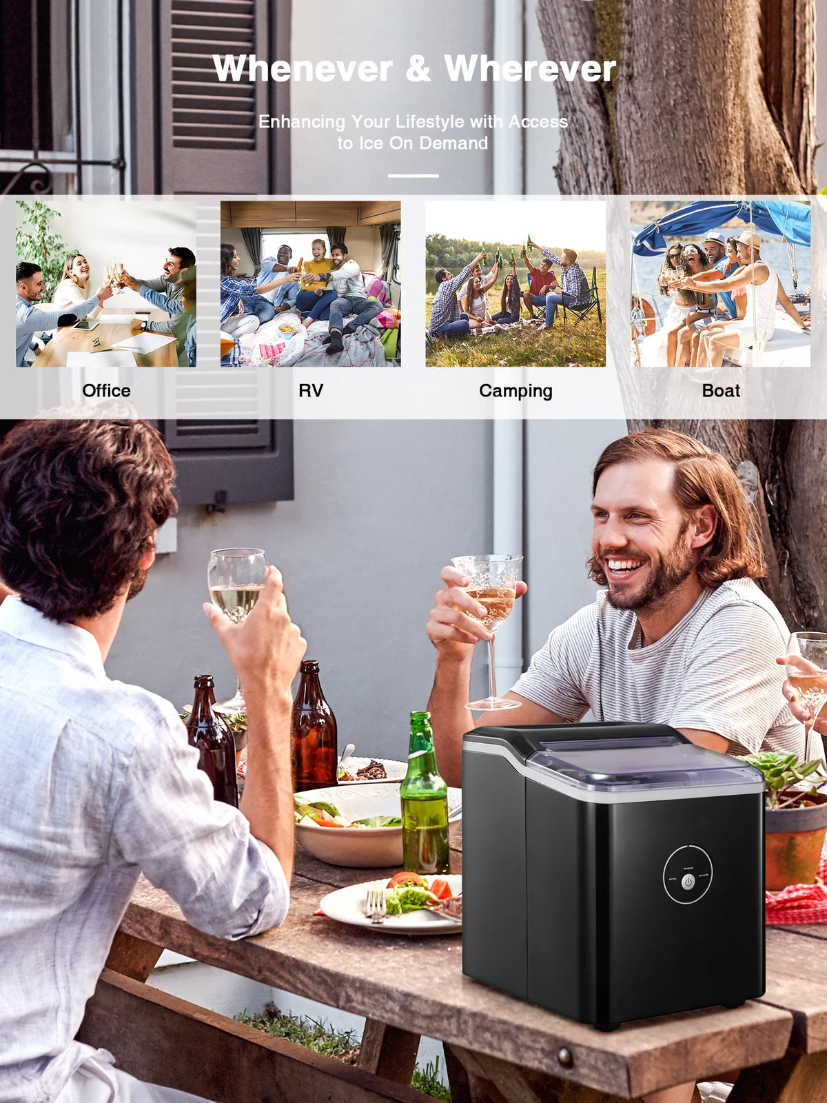 Countertop Ice Maker 9 Bullet Ice Black V291