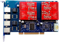 4 Port Analog Voice Card with 4 FXO Ports PCI Card V655