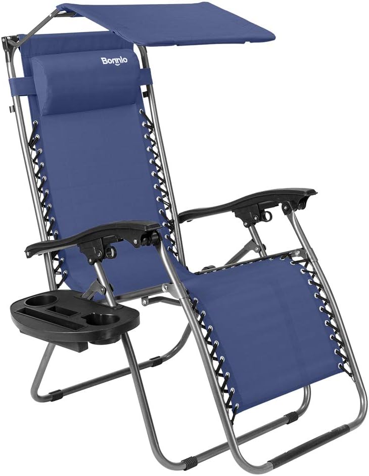 Zero Gravity Chair with Canopy and Cup Holder X19105