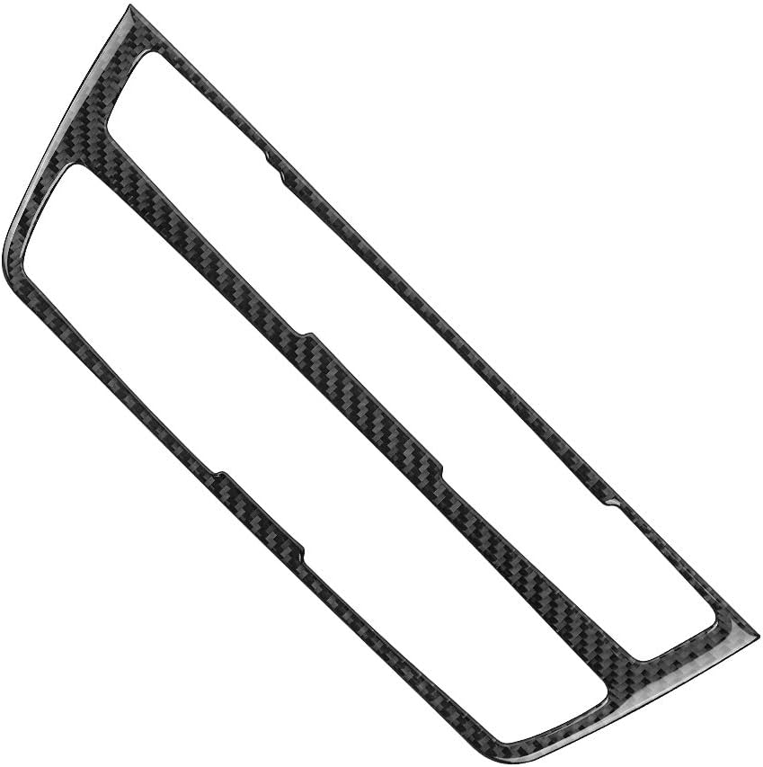 Black Carbon Fiber Center Console CD Panel Trim A257371