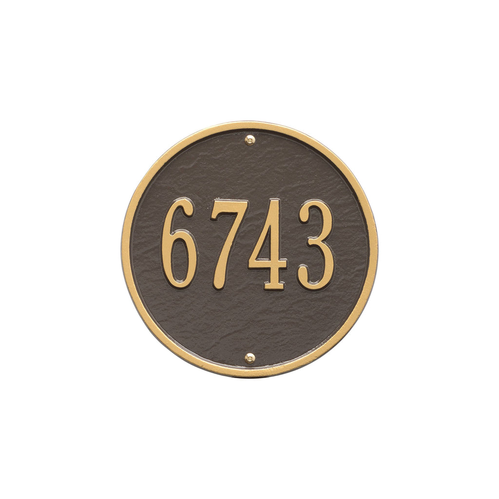 Round Wall Address Plaque S26690
