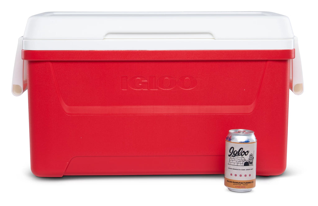 48 QT Red Ice Chest Cooler K3020