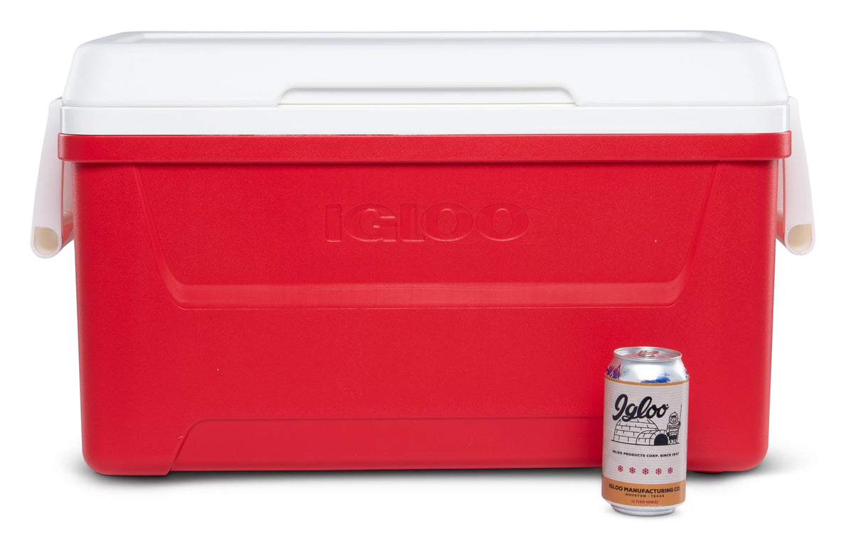 48 QT Red Ice Chest Cooler K3020
