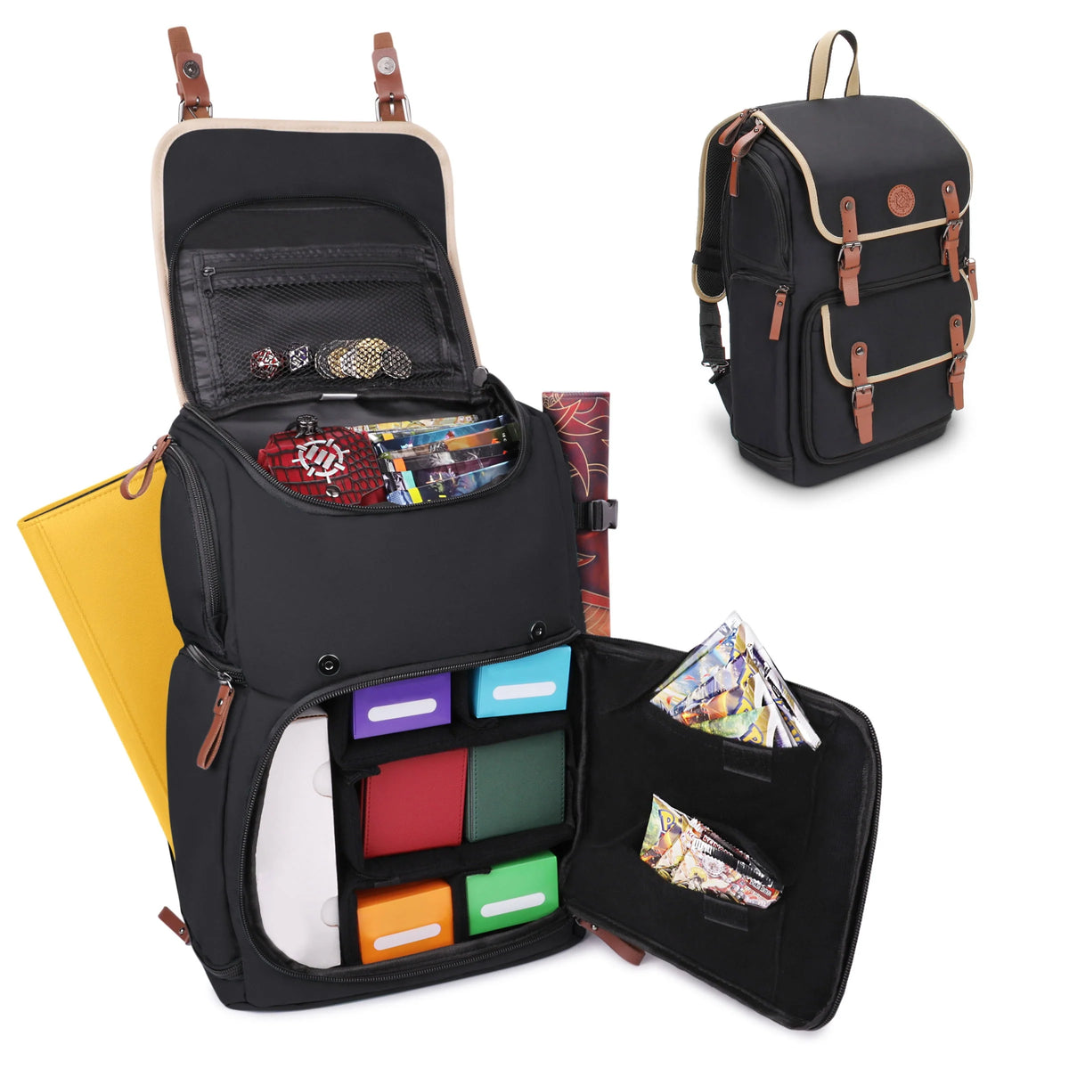Full-Size Trading Card Storage Box Backpack N1648