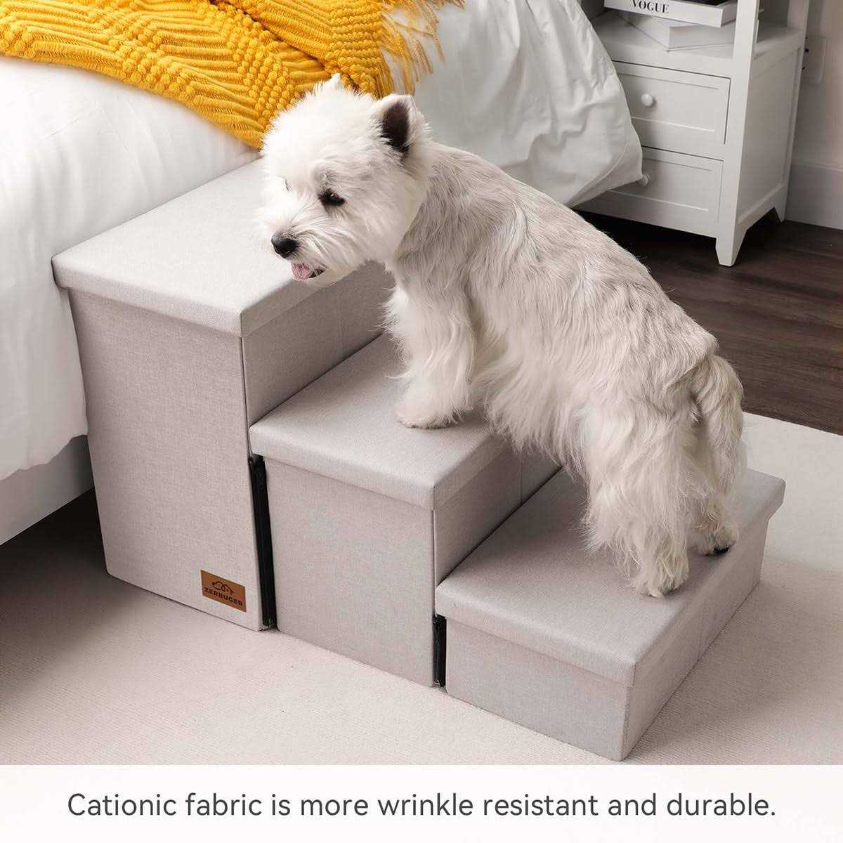 Foldable Dog Stairs with Storage Z20515