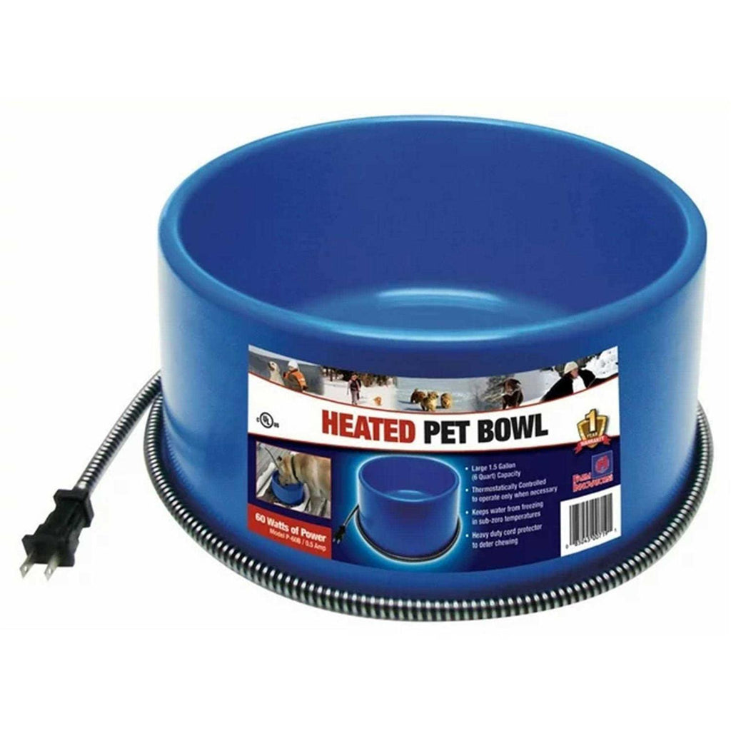 6 Qt. Round Heated Plastic Pet Bowl N154