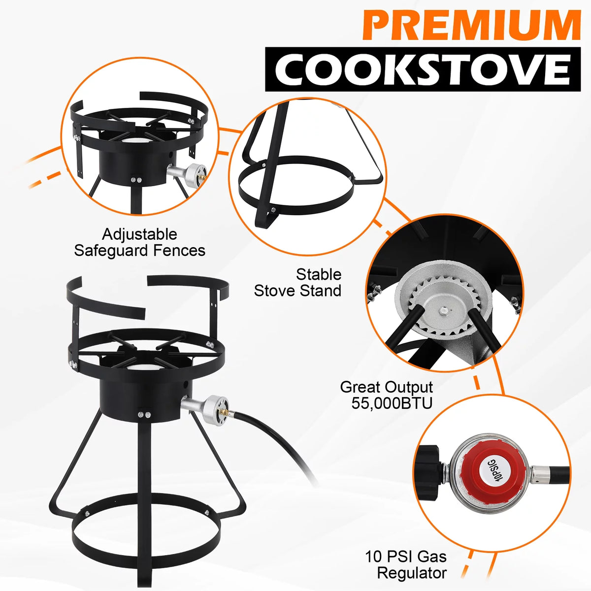 30qt Aluminum Propane Outdoor Fryer S42415
