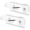 Transparent Acrylic Aquarium Shelf with Suction Cups H978279