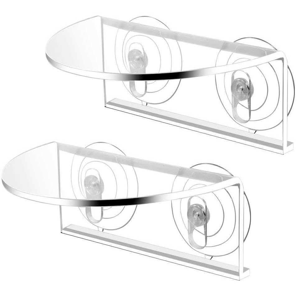 Transparent Acrylic Aquarium Shelf with Suction Cups H978279