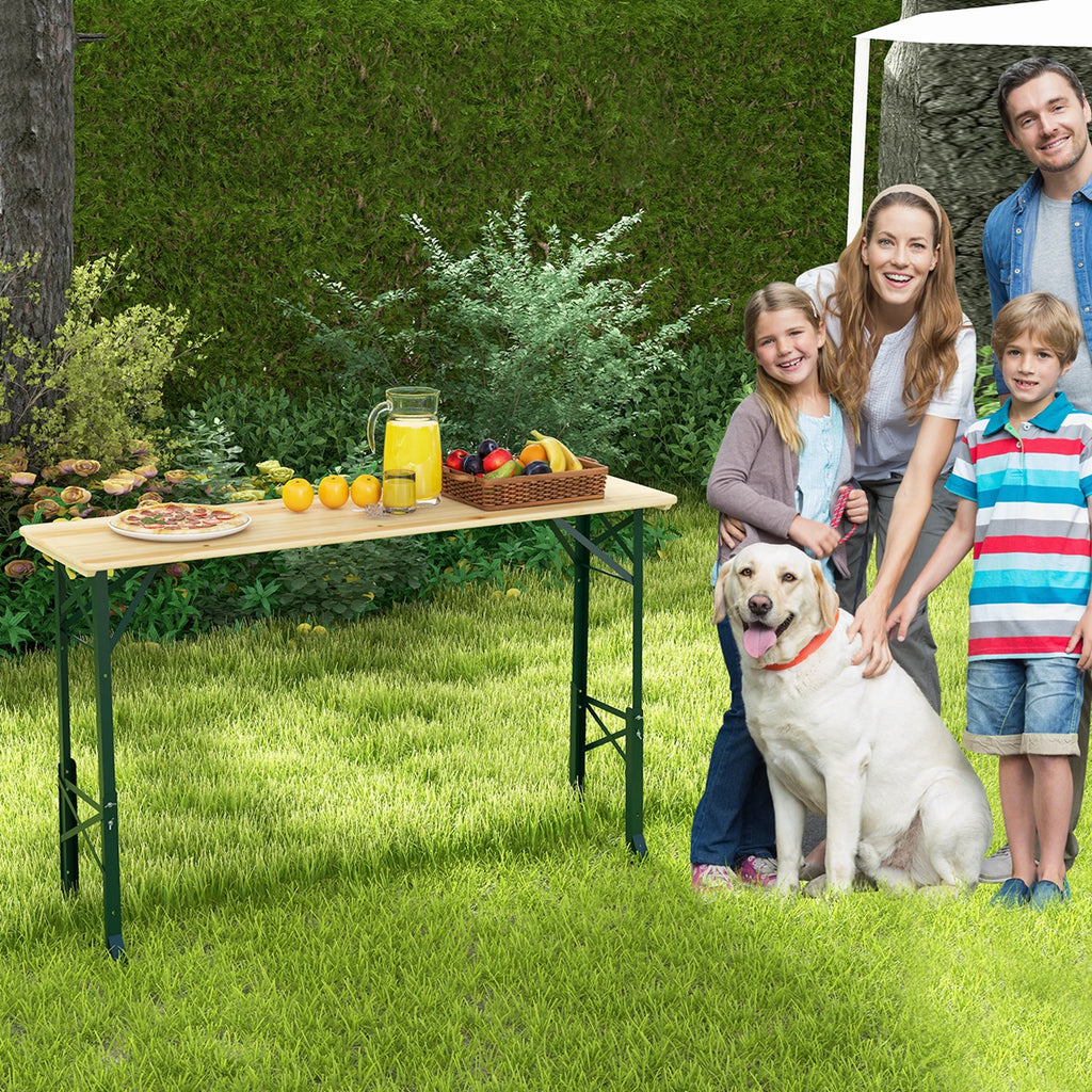 5.5 Ft Folding Wood Picnic Table H26841