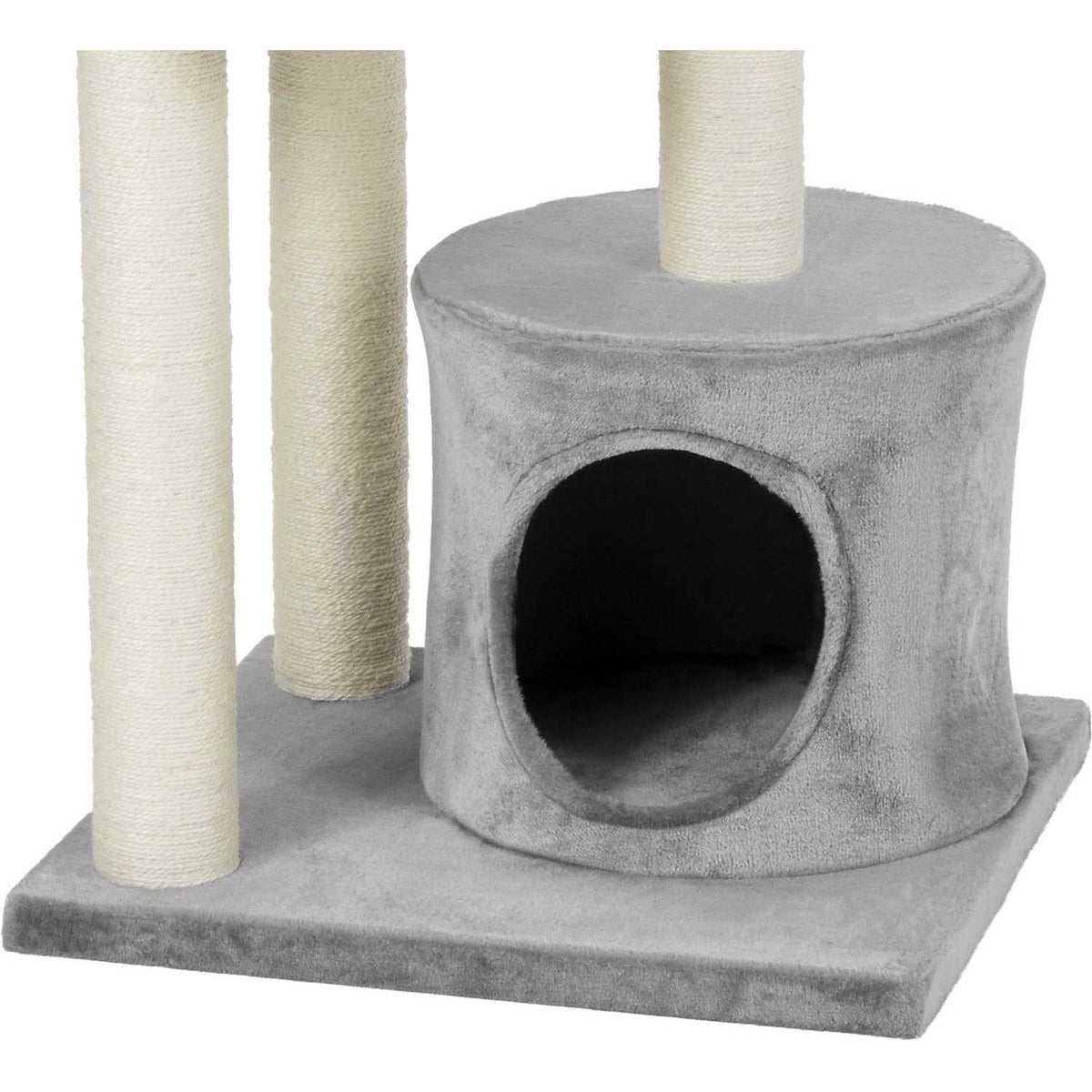 42-in Faux Fur Cat Tree Condo X6844