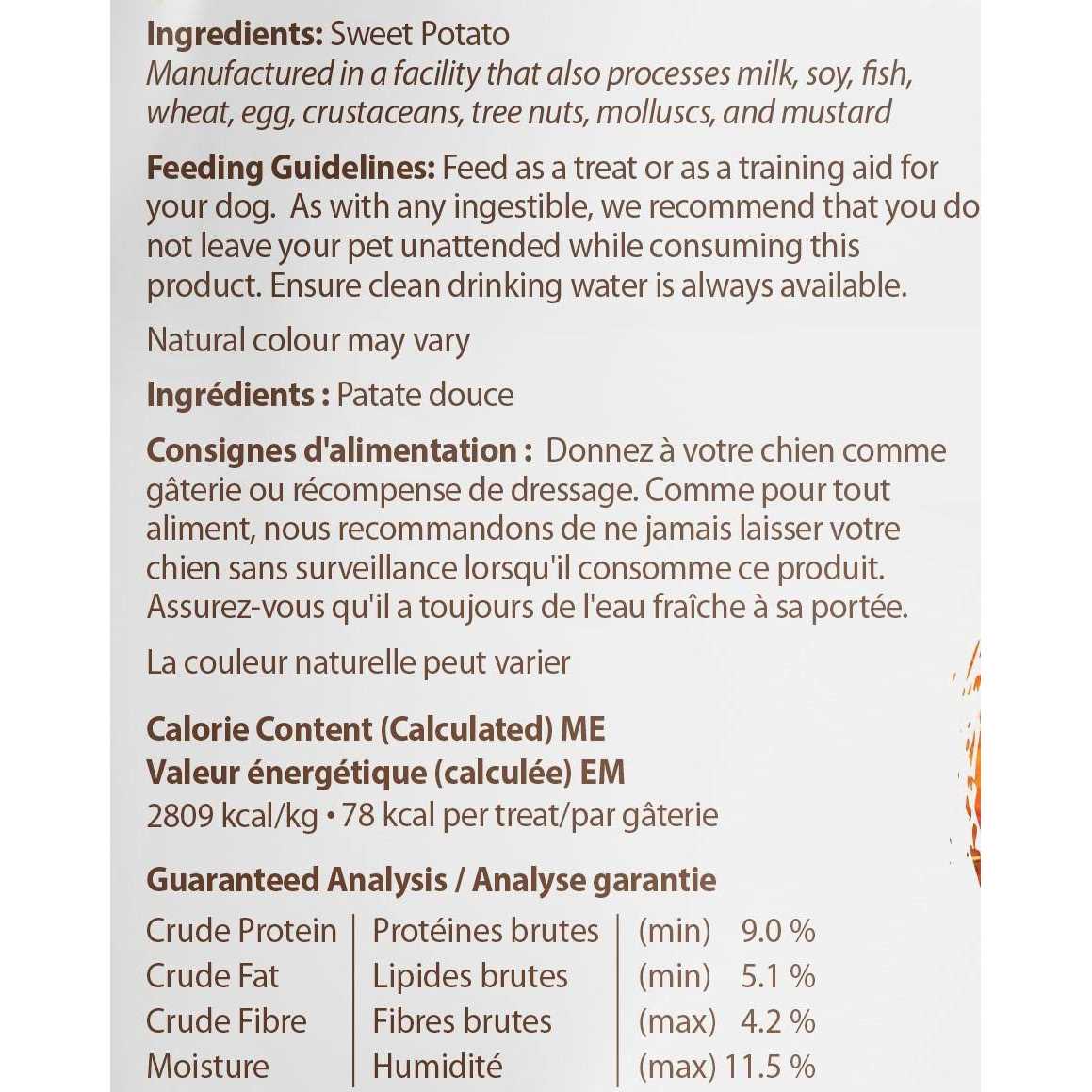Sweet Potato Dog Treats V451