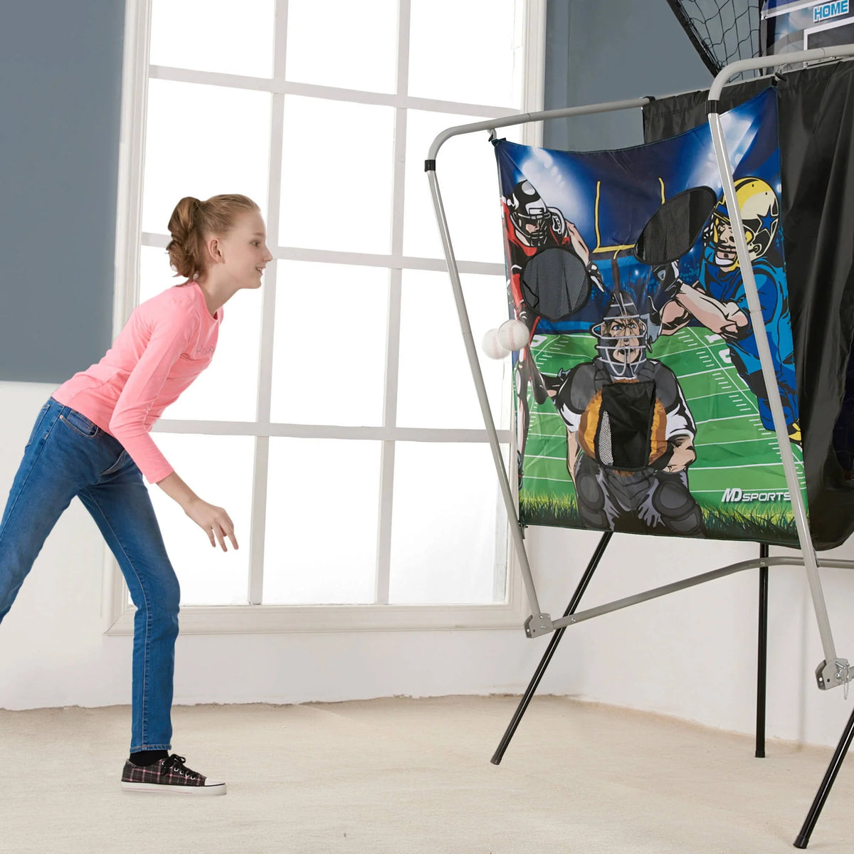 3 in 1 Basketball Football Baseball Game with LED Scoring System D69147