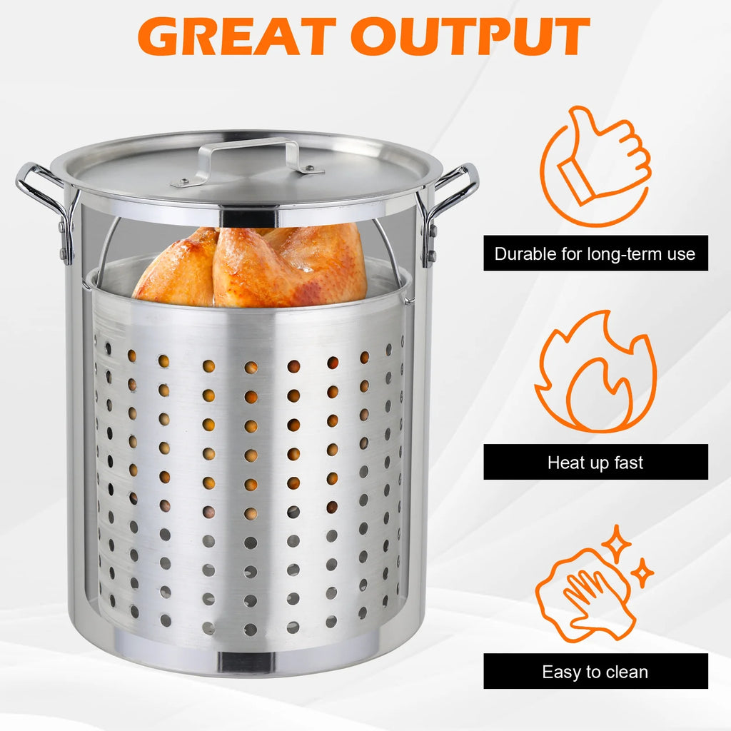 30qt Aluminum Propane Outdoor Fryer S42415