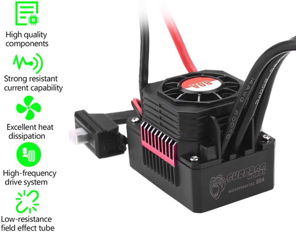 80A Brushless Waterproof Electric Speed Controller Z20463
