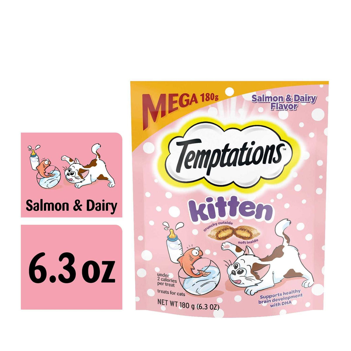 Crunchy and Soft Kitten Treats Dairy Flavor T6624