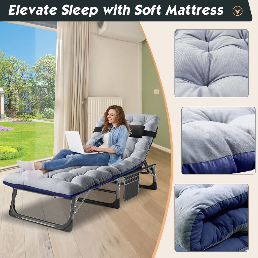 Folding Bed with Mattress and Carry Bag B361187